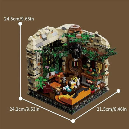 Magic World Huflepuf College Common RoomHarry Modular Architecture Building Blocks Poter with LightCollectible Harry House Model Building Brick Kit for Adults Teens Boys Girls - 2059Pieces