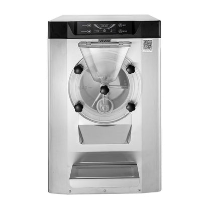 VEVOR Commercial Hard Ice Cream Machine, 2000W 3.17-5.28 Gal/Hour, Countertop Gelato Hard Serve Ice Cream Maker with 6L 304 Stainless Steel Cylinder, Auto Clean LED Panel for Snack Bar Restaurants