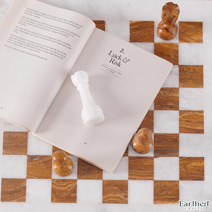 Marble Chess Set with Storage Box 15 Handmade White &amp Red Chess Board Ideal Marble Chess Board Game Set &amp Chess Pieces for Home Decor