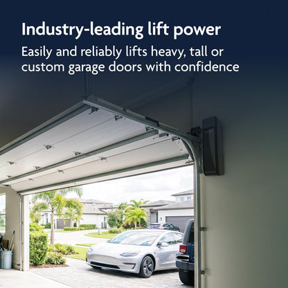 Chamberlain RJO101MC Ultra-Quiet Wall Mount Garage Door Opener with Battery Backup, myQ Smart Wi-Fi Control, LED Lighting System, Space-Saving Design for Quiet Operation