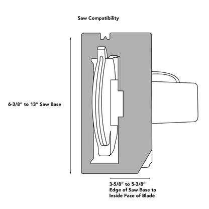 Milescraft 1409 Track Saw Guide - Universal for 7-1/4" Circular Saws, 50" Cutting Range, 2" Depth, Aluminum