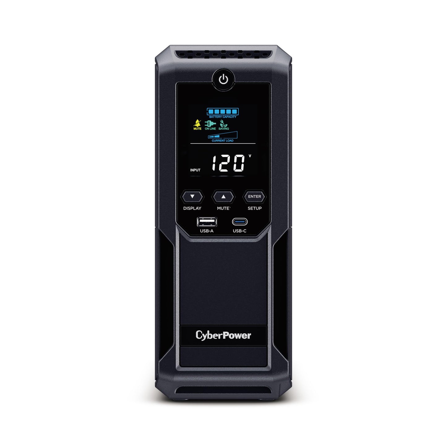 CyberPower BRG1500AVRLCD2 Intelligent LCD UPS Battery Backup and Surge Protector, 1500VA/900W, 12 Outlets 2 USB Ports, AVR, Mini-Tower, UL Certified, 5-Year Warranty