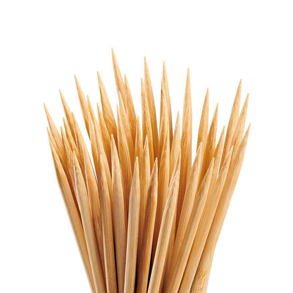 GUSTO [6 Inch - 100 Count] Bamboo Skewers for Shish Kabob, Grilling, Fruits, Appetizers, and Cocktails (Formerly Comfy Package)