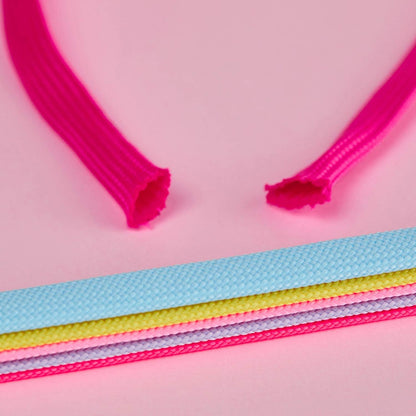 Booyckiy 2 Pairs Flat Shoe Laces for Sneakers, 2/5" Wide Athletic Shoelaces, Off White 48 inch(122cm)