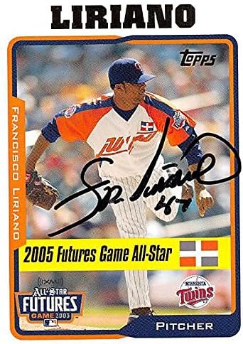 Sports Memorabilia Autograph Warehouse 245781 Francisco Liriano Autographed Baseball Card - Minnesota Twins 2005 Topps Futures Game All Star - No. UH211 Rookie