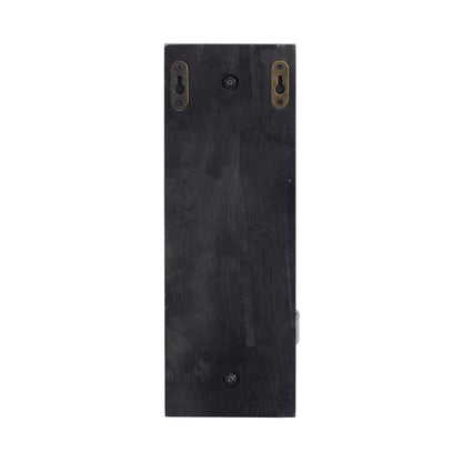 Deco 79 Wood Wall Sconce with Glass Holder, 5" x 8" x 16", Brown