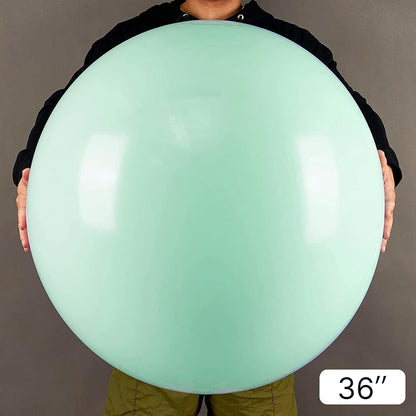 PartyWoo Mint Green Jumbo Balloons - 36 Inch Pastel Green for Birthday, Baby Shower & Wedding Decor