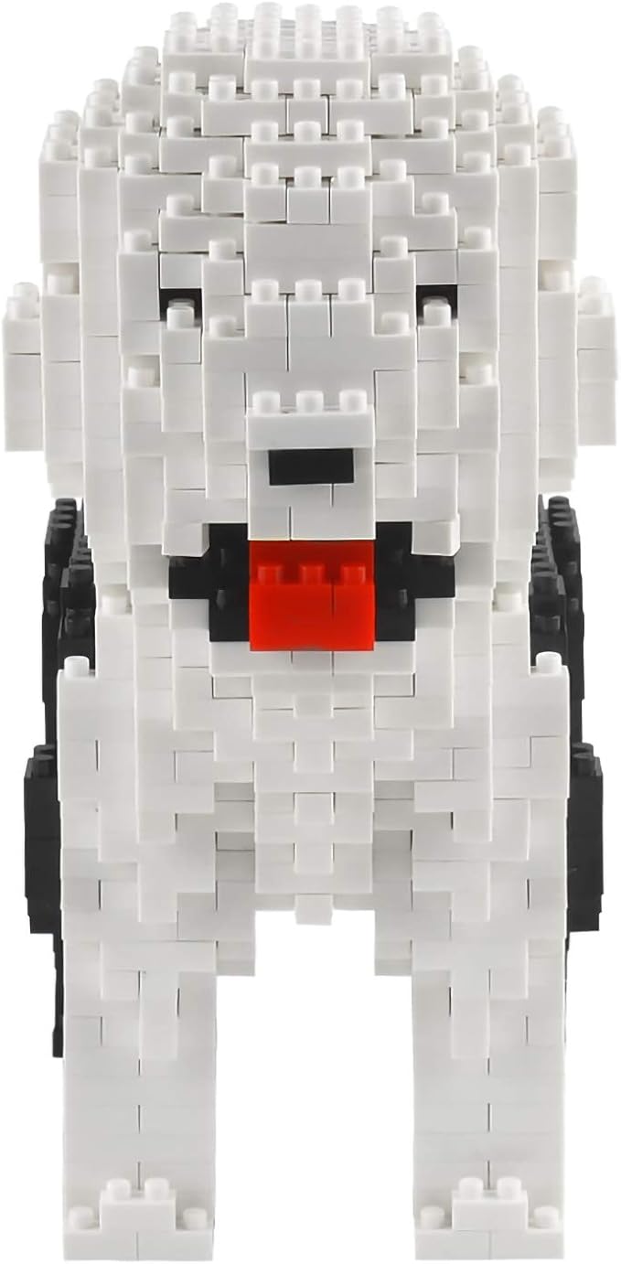 Larcele Micro Dog Building Blocks Pet Mini Building Toy Bricks950 Pieces KLJM-02 (Old English Sheepdog)
