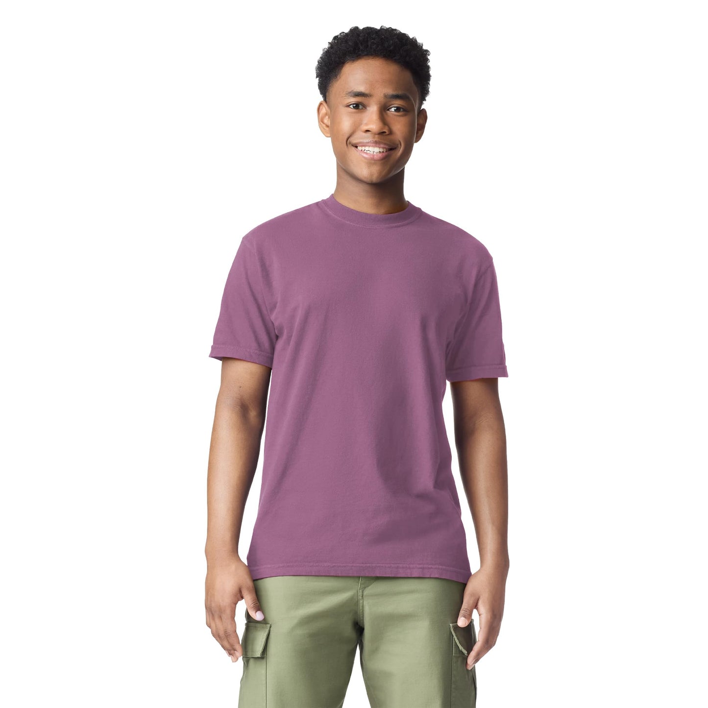 Comfort Colors Adult Short Sleeve Tee, Style G1717, Berry (1-pack), Small