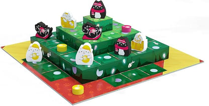 Smirk &amp Dagger Boop The Halls Board Game Holiday Strategy Game for 2 Players Ages 10+ 3D Gameboard Painted Cat Meeples Alternate Win Conditions Fun &amp Challenging Abstract Game