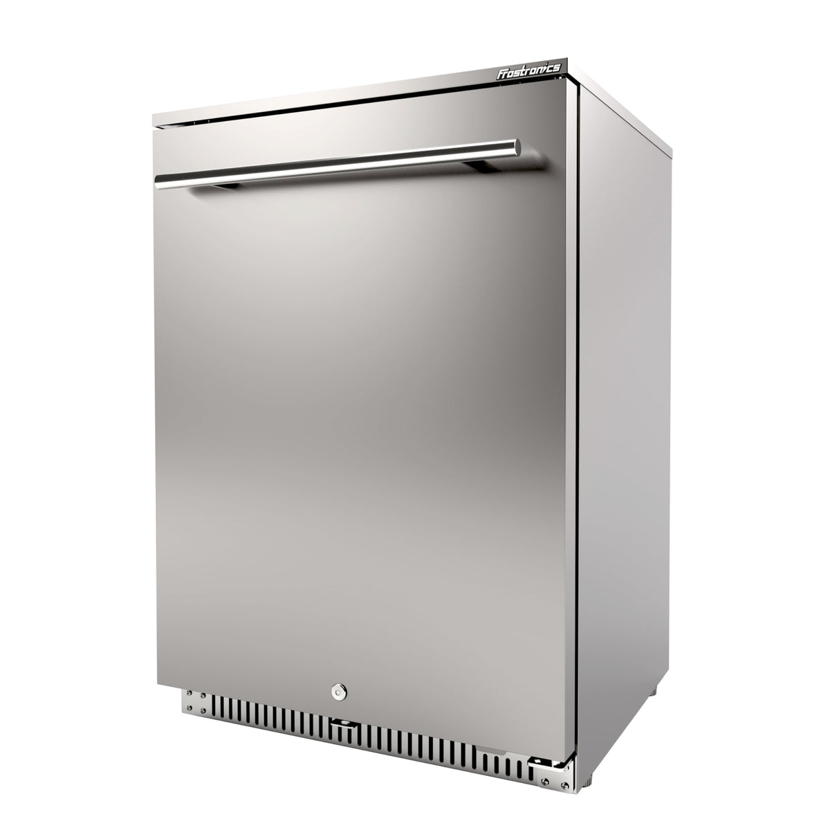 Frostronics 24 Inch Outdoor Beverage Refrigerator, 140 Can Built-In Beverage Fridge with 21-Inch Shallow Depth, 26°F Sub-Zero Fridge, Dual-Fan Cooling, Full SUS304 for Patio & Outdoor Kitchen
