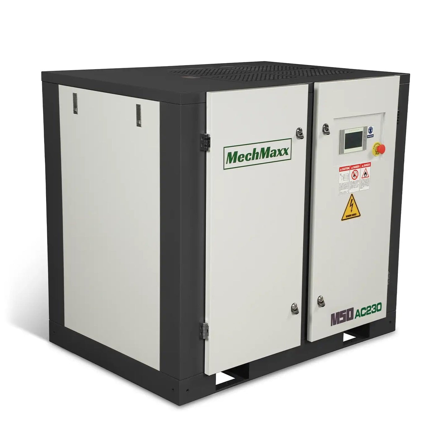 MechMaxx 220CFM Industrial Rotary Screw Air Compressor 50HP 116PSI 230V 3Phase Industrial-Grade,Model M50AC230