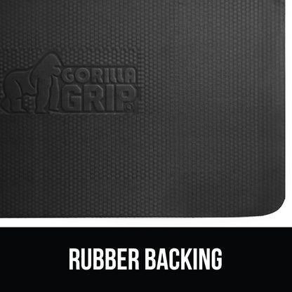 GORILLA GRIP Comfortable Cushioned Kitchen Mats for Floor, 58x20, Waterproof and Stain Resistant Soft Top, 3/4 Inch Thick Ergonomic Standing Desk Anti Fatigue Mat, Foam Supports Ankles and Feet, Grey