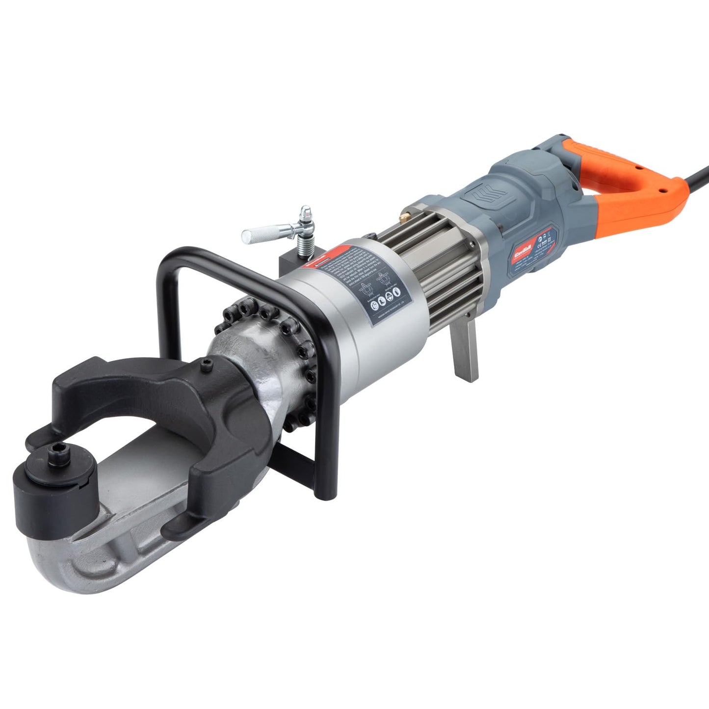 CENTALL Electric Hydraulic Rebar Bender 1250 W Hydraulic Rebar Bending Machine 1.1 Inch 16-28mm Rebar within 3-4 s Easy Bending Rebar Steel Bar HRB28 (Grey + Orange)