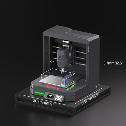 Genmitsu Cubiko CNC Router Machine with Enclosure, PCB Milling Machine, Smart Desktop CNC with Auto Z-Probing, WiFi & APP Supported, Great for Polishing, Drawing, Woodworking