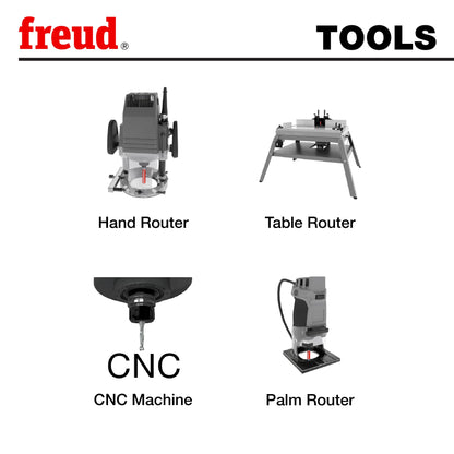 Freud 96-100: 8 Piece Bit Sets For Incra Jig¨ with 1/4" shank