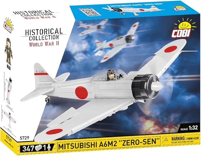 COBI Historical Collection World War II Mitsubishi A6M2 Zero-SEN Plane
