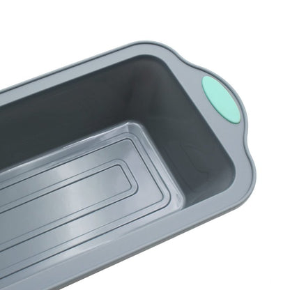 To encounter 9 Inch Silicone Bread and Loaf Pan, 2 Pack Food Grade Nonstick Silicone Molds for Baking Banana Bread, Meat Loaf, Pound Cake, with Metal Reinforced Frame More Strength