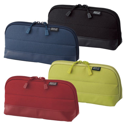 LIHIT LAB Pen Case (Pencil Case), Water & Stain Repellent, 8" x 4'', Yellow Green (A7688-6)