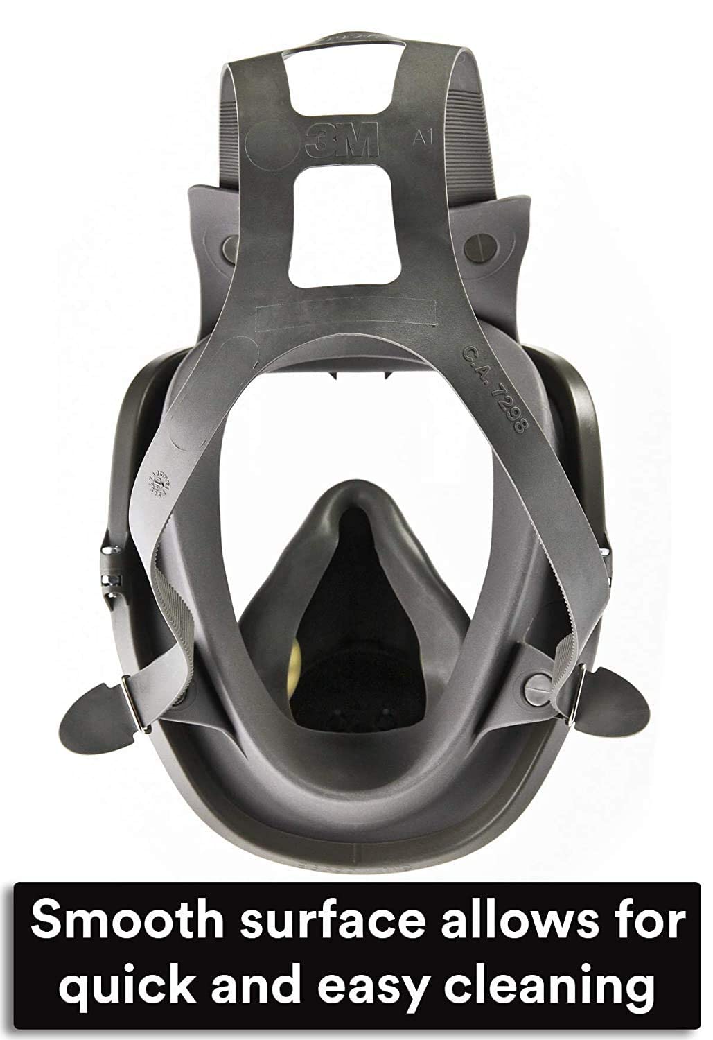 3M Safety 142-6800 Reusable Full Face Mask Respirator, Grey, Medium