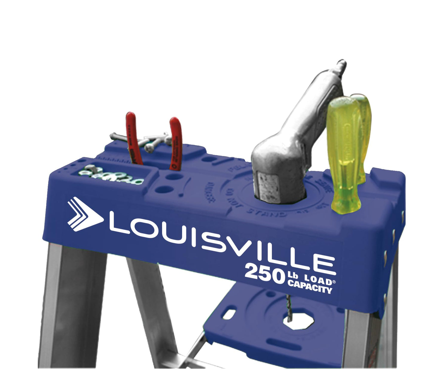 Louisville Ladder 10-Foot Aluminium Step Ladder with Tool Tray, 250-Pound Load Capacity, Type I, AS2110