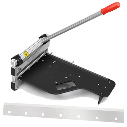 13“ Laminate|Vinyl Floor Plank Cutter with Blade, ECUTERS Heavy Duty Flooring Cut Up to 16mm Thick Floors, Portable Angle Length Cutting Flooring Tools - Engineer Wood Parquet LVP LVT VCT SPC WPC