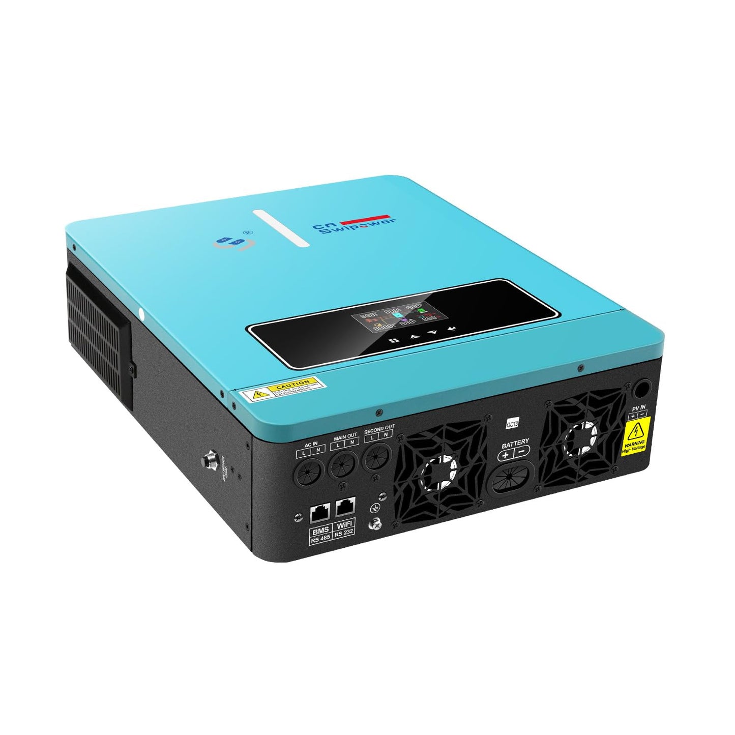 3600W Pure Sine Wave Solar Inverter with 120A MPPT Charge Controller - 24V DC to 110V AC Converter for RV, Home Backup and Off-Grid Systems