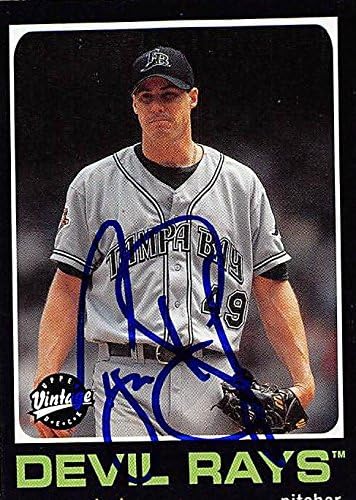 Sports Memorabilia Autograph Warehouse 247716 Tanyon Sturtze Autographed Baseball Card 2002 Upper Deck Vintage No. 32 - Tampa Rays
