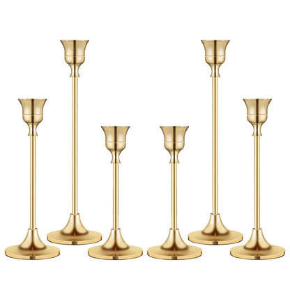 Candlestick Holders,Taper Candle Holder for Candlesticks Gold Brass Vintage Candle Stick Candle Holders Candelabra Candle Holder for Fireplace Party Dining Home