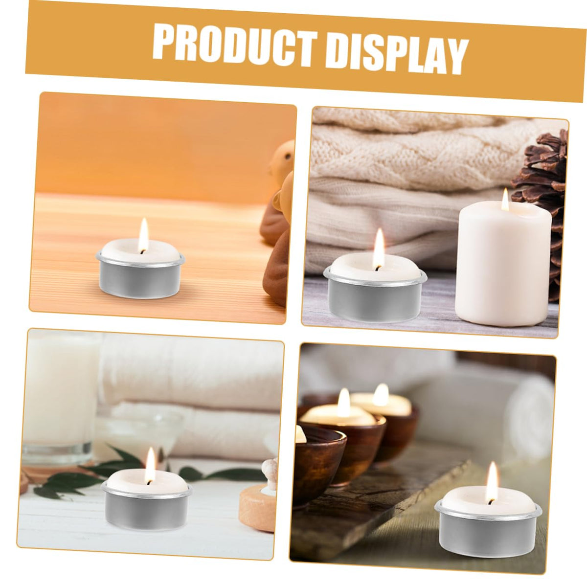 KONTONTY 15pcs Metal Tealight Holder Modern DIY Candle Making Tins for Home Decor Sturdy Containers for Aromatherapy and Fragrance Diffusion