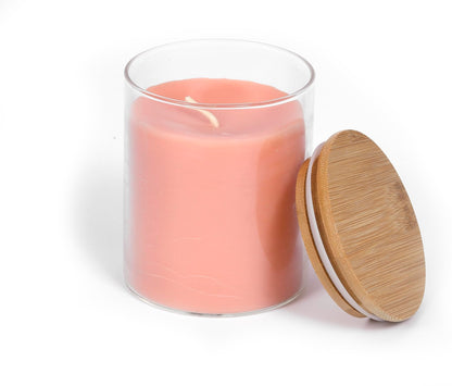 BeeTheLight Beeswax Jar Candle - 100% Pure USA Bees Wax in Glass Container - Aromatherapy Scented