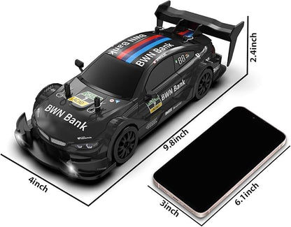 RC Drift Car 1/20 Scale 2.4GHz 4WD Remote Control Car with Led Lights 22KM/H High Speed Rechargeable Batteries Racing Sport Cars RC Cars for Kids Boys Girls Adults Gifts Birthday Christmas