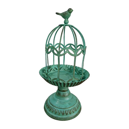 Decorative Candlestick Metal Flower Binding Birdcage Holder Desktop Ornament Home Wedding Decoration Accessories Home Gardening Accessories