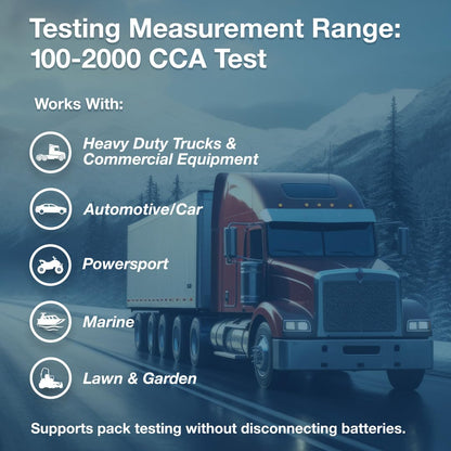 Midtronics - 6V & 12V Heavy-Duty Battery & Electrical System Analyzer w/Printer-MDX 700P HD - Heavy-Pack Testing for 12V to 24V Fleet Applications