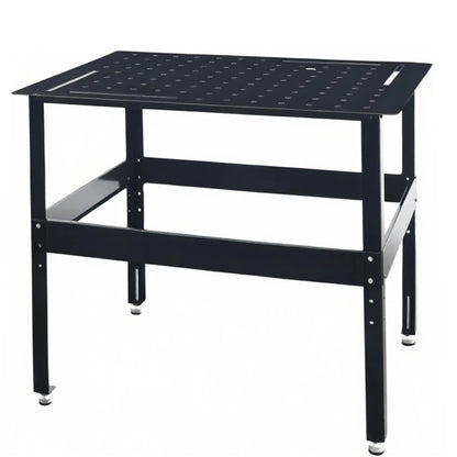 Metrixpio Adjudtable Welding Table Heavy Duty Mobile Steel Workbench with Wheels, 2000 Lbs Load Capacity Work Station Universal Workbench for Metalworking, Cutting Grinding Welding Projects
