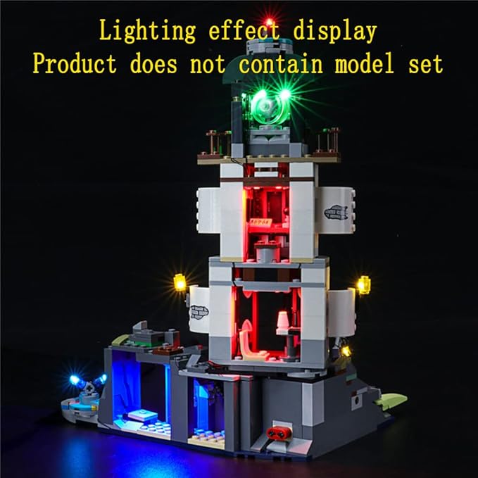 LED Light Kit Compatible with Lego The Lighthouse of Darkness - Lighting Set for Hidden Side 70431 Building Model (Model Set Not Included)