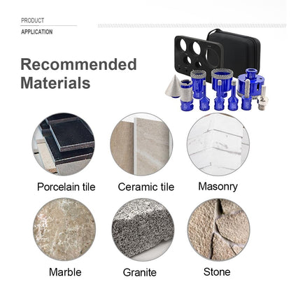 SHDIATOOL Diamond Core Drill Bits 6 Inch for Porcelain Ceramic Tile Marble Brick Vacuum Brazed Hole Saw