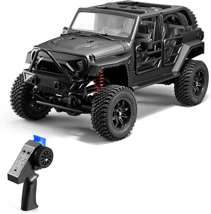 GoolRC 1:12 Scale 4 Wheel Drive Remote Control Car Off-Road Truck with Lights 2.4G Remote Control Crawler
