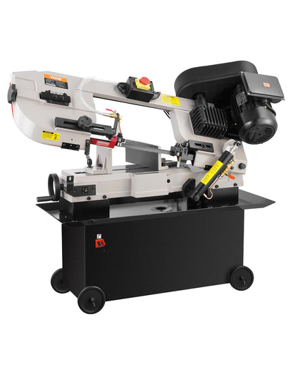 VEVOR Metal Horizontal Band Saw, 7 x 12 in Rectangular Cutting Capacity, 110/220V Vertical Cutting Bandsaw with 1.1 kW Motor, 0-45° Angle Adjustment, Variable Speed, for Metal, Wood, and Plastic