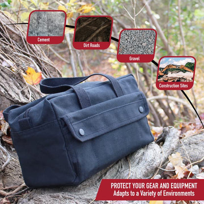 Rothco Mechanic's Tool Bag - Heavy-Duty Organization for Your Essential Tools and Gear, Black
