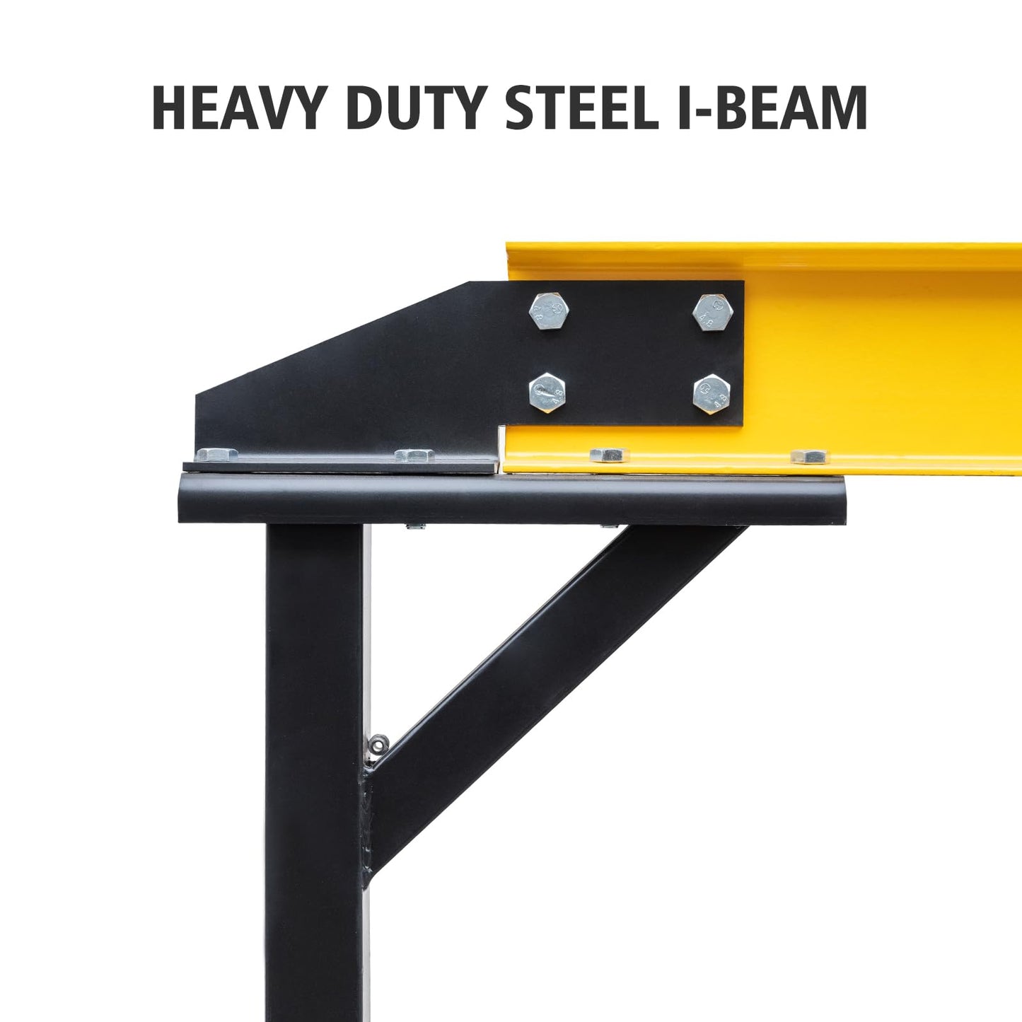 Adjustable Gantry Crane 2 Ton, 4400 LBS Capacity Portable Workshop Hoist, Heavy Duty Steel Gantry Frame with 97" to 141" Height Adjustment for Factories and Warehouses