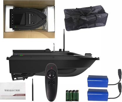 Bait Boat RC Fishing Boats 300m/328Yards Range Remote Control Boat 4.4lbs Load Capacity Dual 5200mAh Battery &amp Motor System for Long-Range Fish