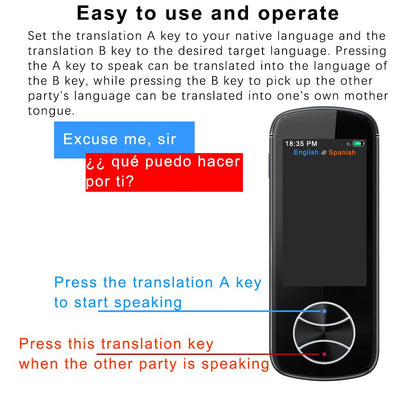Language Translator Device No WiFi Needed, AI Translator Two Way Real Time Voice Translation with 137+ Languages, Offline/Photo Translation for Travel Business Learning