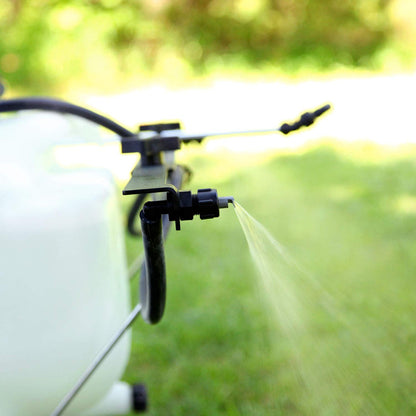 Brinly Self-Storing Tow Behind Lawn and Garden Sprayer with Collapsible Boom, 25-Gallon