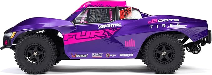 ARRMA RC Truck 1/10 FURY 2wd 223S BLX Brushless Short Course Truck RTR (Battery and Charger Not Included) with DSC Purple ARA3521T3