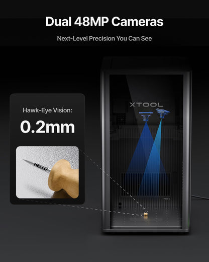 xTool F2 Ultra 60W MOPA & 40W Diode Dual Laser Engraver, 100+ Color Metal Engraving, Dual 48MP Cameras, Auto Streamline, 15,000mm/s Ultra-Fast, AI Powered 3D Fiber Laser Cutter and Engraver Machine