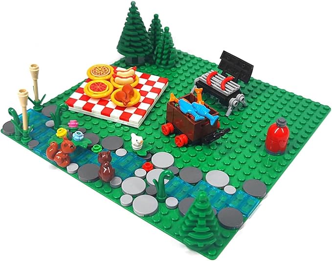 Universal Urban Camping Building Set Outdoor Forest Tent Adventure Toy Can Be Used to Build Tents Bonfires and Camping Compatible with Lego(Pc 204)
