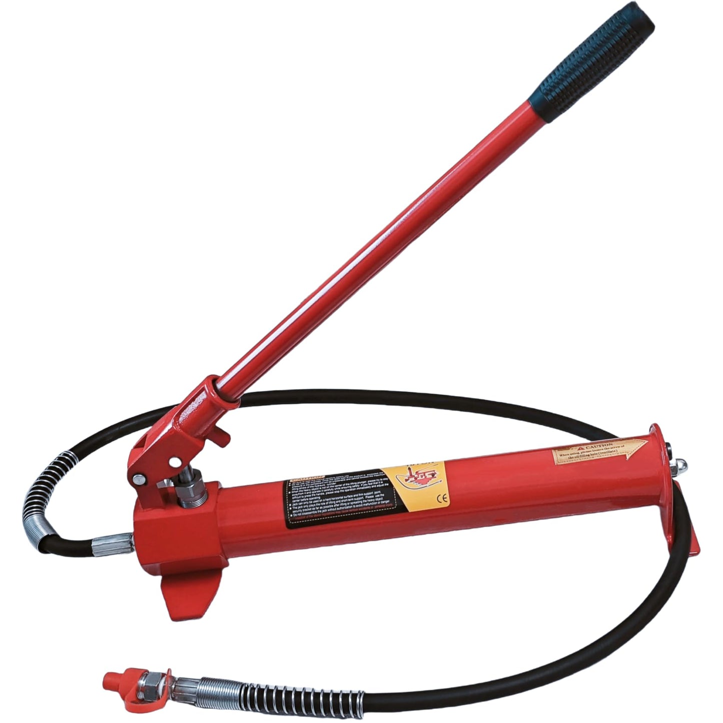 10 Ton Hydraulic Floor Jack Porta Power Ram and Hand Jack Pump Car Auto Body Frame Repair Tool for Automotive Truck Farm Heavy Equipment Repair 22000lbs Red