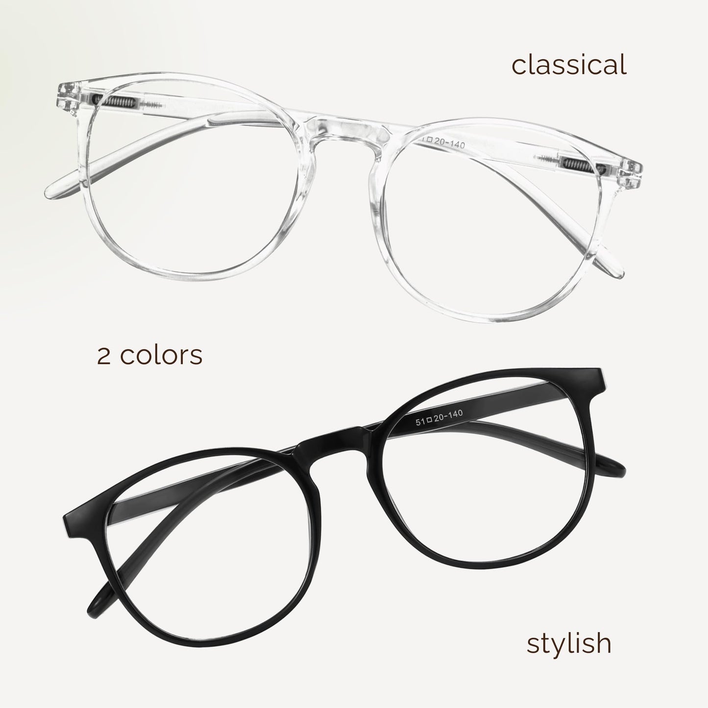 IBOANN Blue Light Glasses for Woman/Men, Fashion Blue Light Glasses Men, Fake Glasses for Computer Eye Strain