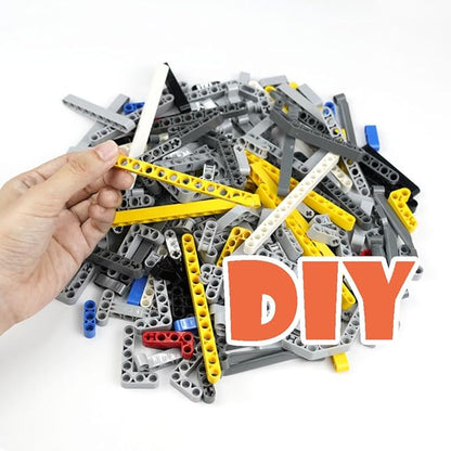 582pcs Technical Parts and Pieces Beams Axles Connectors Bricks Sets Compatible with Technical Chassis Frame Liftarm and Pins Building Blocks Accessories Robot Kits Bulk Toys